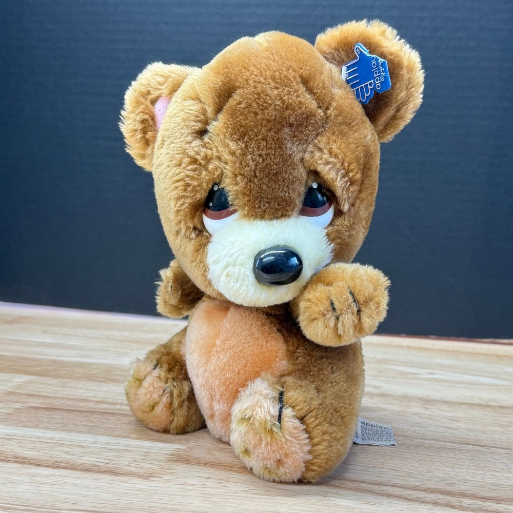 1987 Applause Burley Bear Sad Sam Plush 8" Vintage Korea